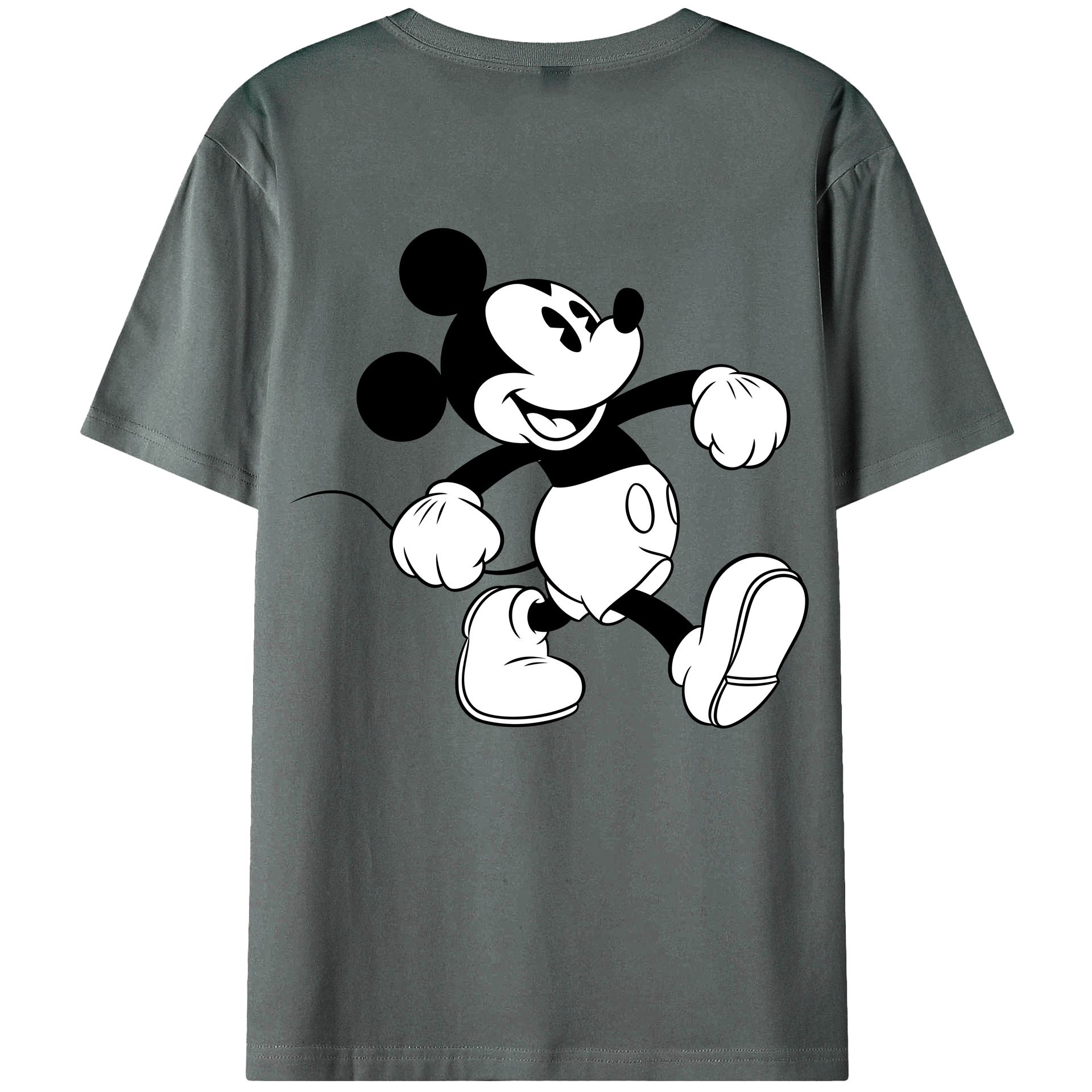 （画像用） ミッキーマウス Mickey Mouse 綿100％半袖Tシャツ（背面プリント）